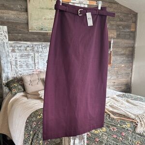 Ann Taylor Deep Purple Pencil Skirt